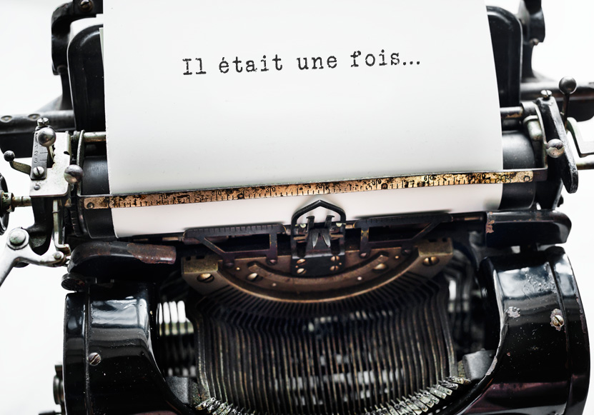 Machine à écrire d'un écrivain biographe à Mulhouse.